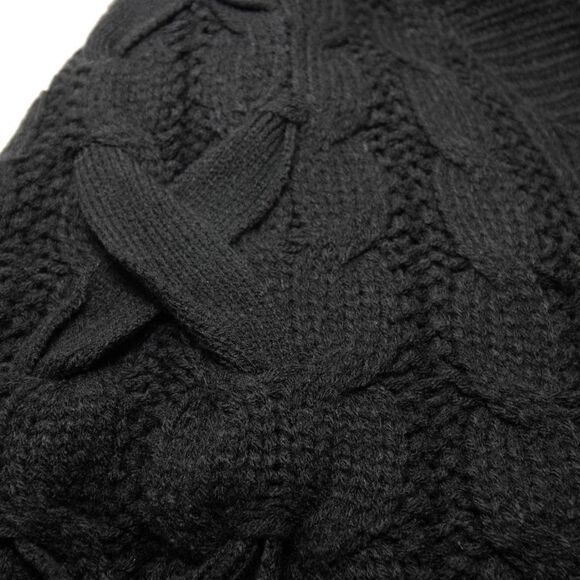 NWOT Weatherproof Vintage V-neck cabled‎ sweater, black, XL - Picture 9 of 10
